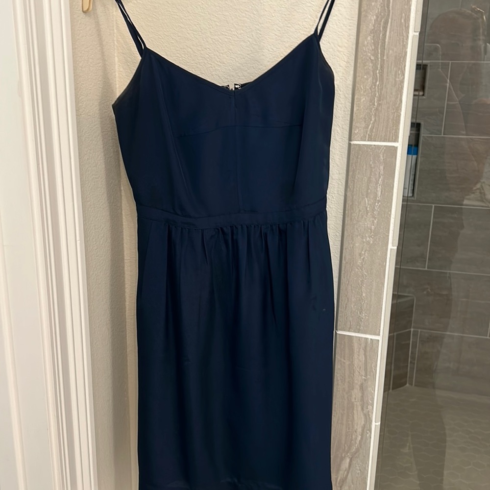Mini silk navy blue J.Crew factory dress, size 2